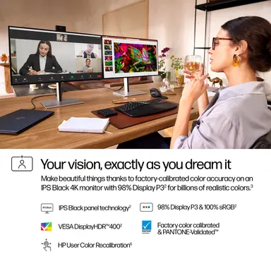HP Sbuy S7 Pro 727PM 27 in 4K Conferencing Monitor, image 8