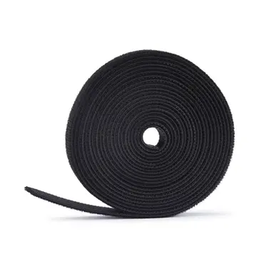 StarTech.com 75 ft (22.8 m) Hook and Loop Roll, 0.5 in Wide, Black, Cut-to-Size Reusable Cable, image 3