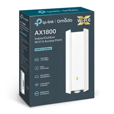 Omada Networks by TP Link TP-Link Omada True WIFI6 AX1800 Gigabit Outdoor Access Point Mesh, image 6