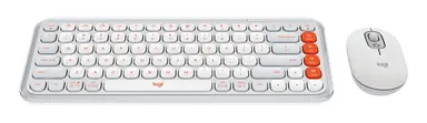 Logitech Pop Icon Combo (Off-White & Orange), image 6
