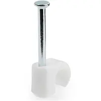 StarTech.com 100 Cable Clips with Nail - for Cables from 0.20-0.28IN (5-7MM) - Durable PE Mat, image 3