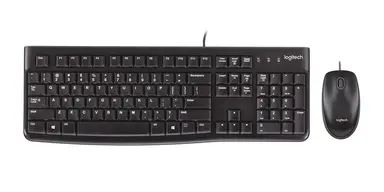 Logitech Desktop MK120 - Black - Bilingual for USA and Canada - US
