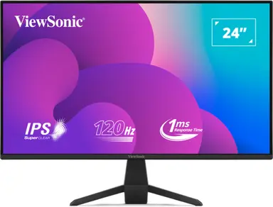 ViewSonic 24 in 1080P 1MS 120HZ IPS Monitor with HDMI, DP, and Vga., image 3