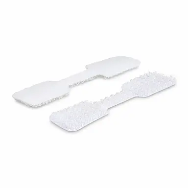 StarTech.com 3.5 in (9CM) Cable Labels, 100 Pack, White, Hook-to-Hook Fastener Cable Tags, Wri