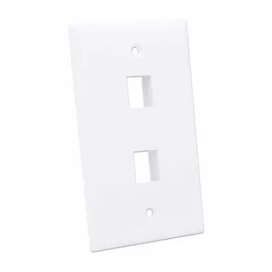 Intellinet 2-Outlet Keystone Wall Plate, image 6