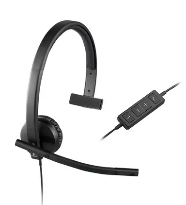 Logitech USB Headset H570E Mono, image 4