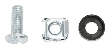 Intellinet 100 Each, M6 Cage Nuts, M6 Screws, and Plastic Washers, image 8