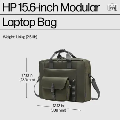HP 15.6 in Modular Laptop Bag, image 8