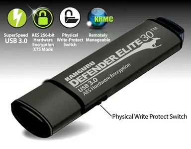 Kanguru Defender ELITE30 Secure Flash Drive W/PHYSICAL Write Protect SWITCH-256G, image 6