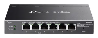 Omada Networks BY TP Link Omada 6-PORT Gig Easy Mngd Switch 4 POE+, image 4