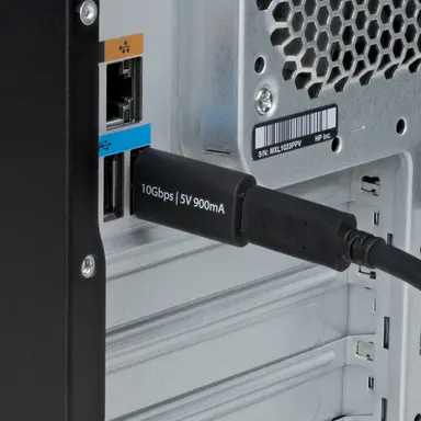 StarTech.com Connect a USB-C Cable or Device to a USB-a Laptop; Slim Design Prevents Obstruct, image 8