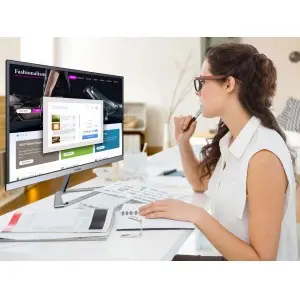 ViewSonic 24 in Full HD Ultra-Slim Monitor, Superclear IPS Panel Technology, Versatile HDMI, image 5