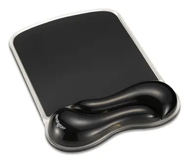 Kensington Computer Duo Gel Mouse Pad Wrist Rest Black