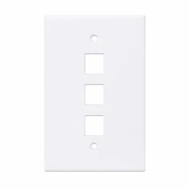 Intellinet 3-Outlet Oversized Keystone Wall Plate, image 7