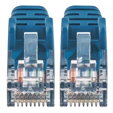 Intellinet Cat6a U/UTP Slim Network Patch Cable, 3 FT., Blue, image 7