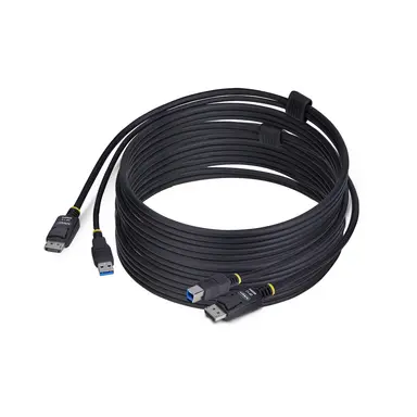 StarTech.com 10 ft (3M) DisplayPort and USB 5GBPS KVM Cable, 4K 60HZ, DP 1.2 and USB Combo