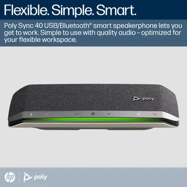 HP Poly Sync 40+ Microsoft Teams Certified USB-a USB-C Speakerphone +BT700 USB-a, image 4