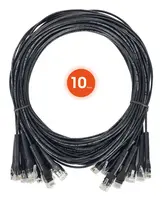 Intellinet Cat6 U/UTP Flexiboot Slim Network Patch Cable, 2 FT., Black, 10-Pack, image 3