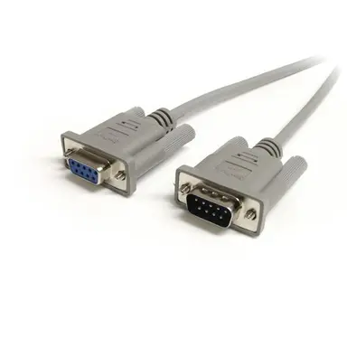 StarTech.com This 9-Pin Straight Through Serial Cable Features a DB9 Male Connector and a DB9