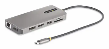 StarTech.com USB-C Triple-Monitor Multiport Adapter, Dual 4K 60HZ + 4K 30HZ HDMI & Displaypor