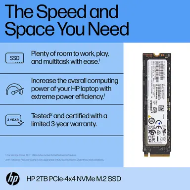 HP 2TB PCIE NVME SSD, image 6