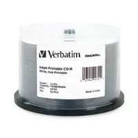 Verbatim Americas 50PK CD-R 80MIN 700MB 52X WH IJ Port Hub, image 3