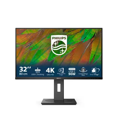 Philips 32 in Monitor, LED, UHD (3840 × 2160), USB-C, image 4