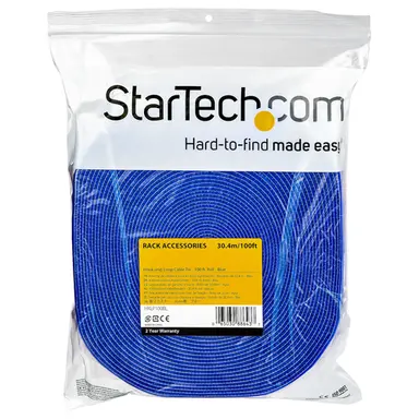 StarTech.com 100 ft Bulk Roll of Blue Hook and Loop Tape 3/4IN (19 MM) Wide - Cut to Needed LE, image 5