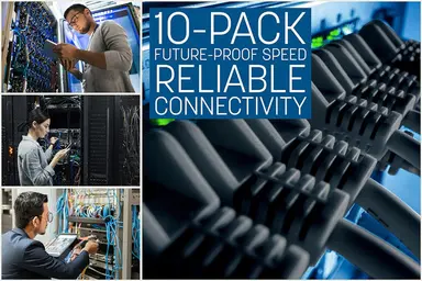 Intellinet CAT8.1 U/FTP Slim Network Patch Cable, 10 FT., Black, 10-Pack, image 8