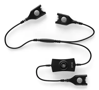 Epos USA Training Cable, (2) Easy Disconnect to (1) Easy Disconnect with Trainer Mute Opt