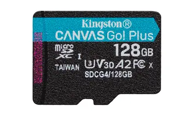 Kingston 128GB microSDXC Canvas Go Plus GEN4 200R A2 U3 Single Pack W/O Adp, image 4