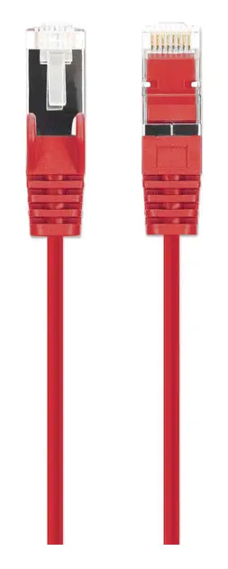 Intellinet CAT8.1 U/FTP Slim Network Patch Cable, 1.5 FT., Red, 10-Pack, image 5