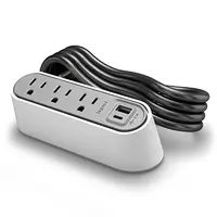 Middle Atlantic Desktop Pwr Ctr 3 OL USB A/C WH, image 3