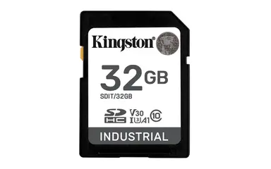 Kingston 32GB Sdhc Industrial -40C to 85C C10 Uhs-I U3 V30 A1 Pslc