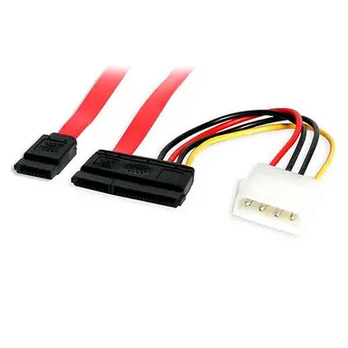 StarTech.com Storage Cable - LP4, SATA Left Connector - SATA Right Connector - 18 in Length, image 4