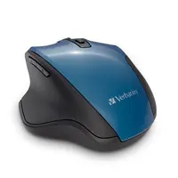 Verbatim Americas Silent Ergonomic Wireless Blue LED Mouse