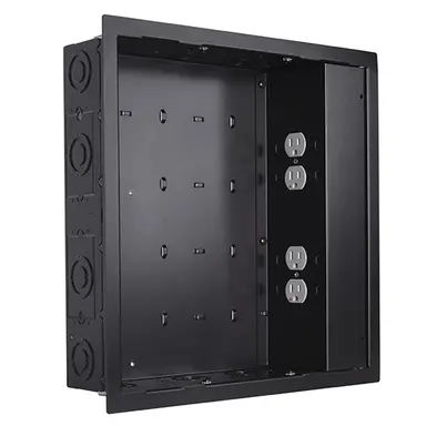 Chief In-Wall Storage Box with 4 Receptacle Filter & Surge
