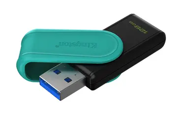 Kingston 128GB Portable USB 3.2 Gen 1 Datatraveler Exodia S (Black/Turquoise), image 3