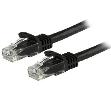StarTech.com 1 ft Black Cat6 Ethernet Cable Delivers Multi Gigabit 1/2.5/5GBPS & 10GBPS up