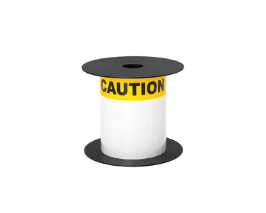 Brother International Corporat 3INX5IN TT ANSI/Osha Caution 3/4IN Yellow Header White Vinyl Label