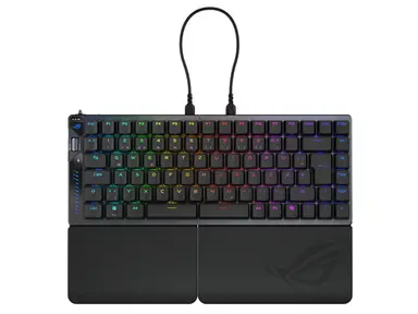 ASUS Rog Falcata 75% Split Gaming Keyboard with Hot-Swappable Rog Hfx V2 Magnetic Swi