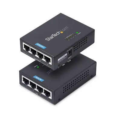 StarTech.com 4-Port Gigabit Midspan, PoE+ Injector, 802.3AT and 802.3AF, Wall-Mountable Power, image 4