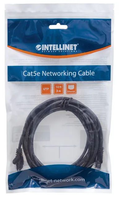 Intellinet 50 FT Black Cat6 Snagless Patch Cable, image 8