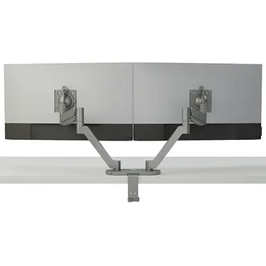Chief Manufacturing Dual Dynamic Monitor Arm Silver, image 6