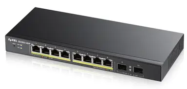 Zyxel Communications Fanless 8 Port Gbe POE+ L2 Web Managed Switch (77W) W/2 Sfp Uplink