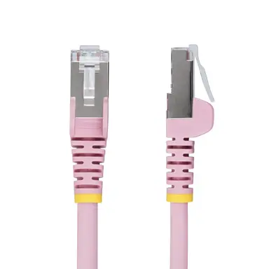 StarTech.com 10 ft Pink Cat6a Ethernet Cable, Snagless RJ45, 10G, 100W PoE, S/FTP, LSZH, 27AWG, image 6