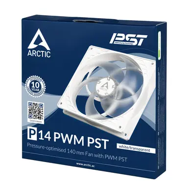 Arctic Cooling P14 PWM PST (White/Transparent), image 8
