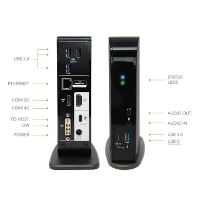 Plugable Technologies Plugable USB-C Triple Monitor Docking Station, 100W, Windows, Mac, Chrome, image 7