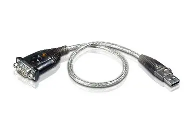 Aten USB to RS-232 Adapter - USB Type a Left Connector - Male Left Gender - 9 Pin D-S