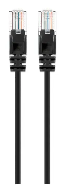Intellinet Cat6a U/UTP Slim Network Patch Cable, 0.5 FT., Black, image 7